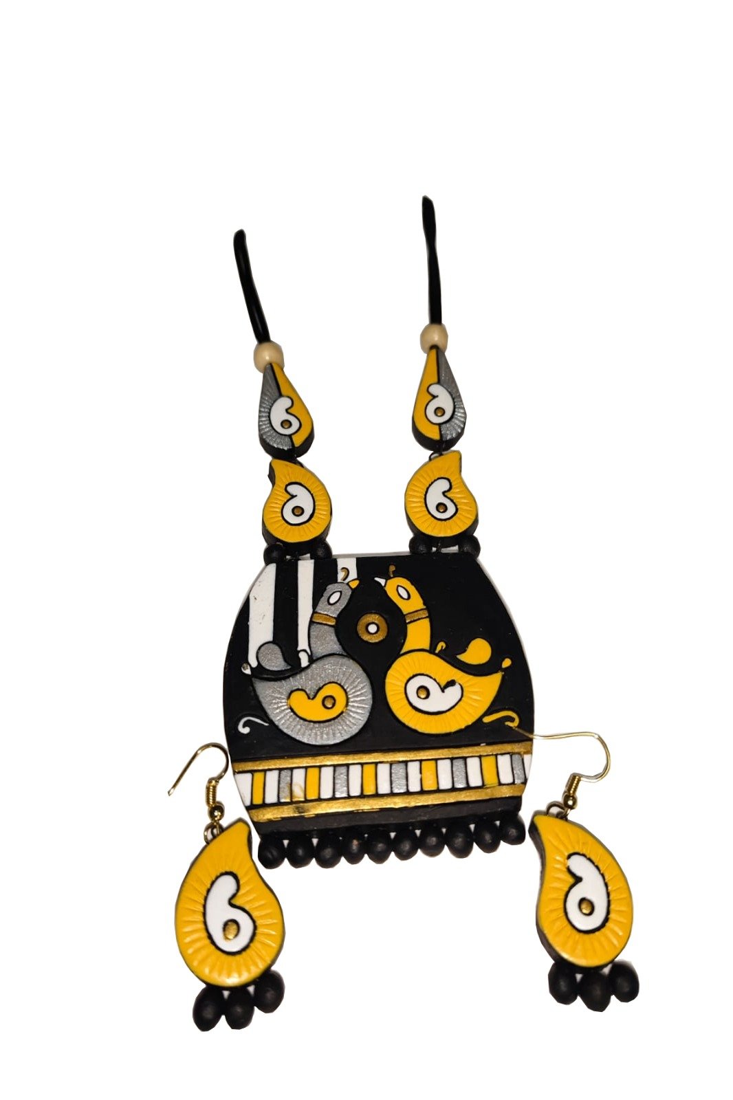 Stanza Brass Yellow Jewellery Set